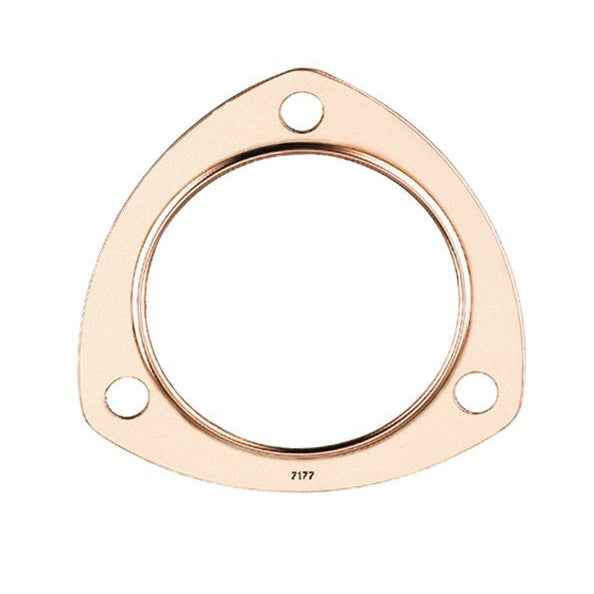 Mr. Gasket CopperSeal Collector Gasket - 0.094 in Thick - 3 in Diameter - 3-Bolt - Copper 7177