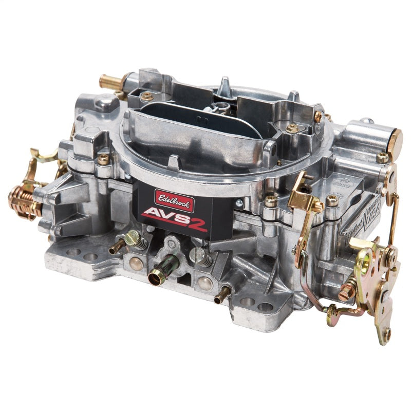 Edelbrock AVS2 650 CFM 4-Barrel Carburetor - Square Bore - Manual Choke - Mechanical Secondary - Single Inlet - Satin