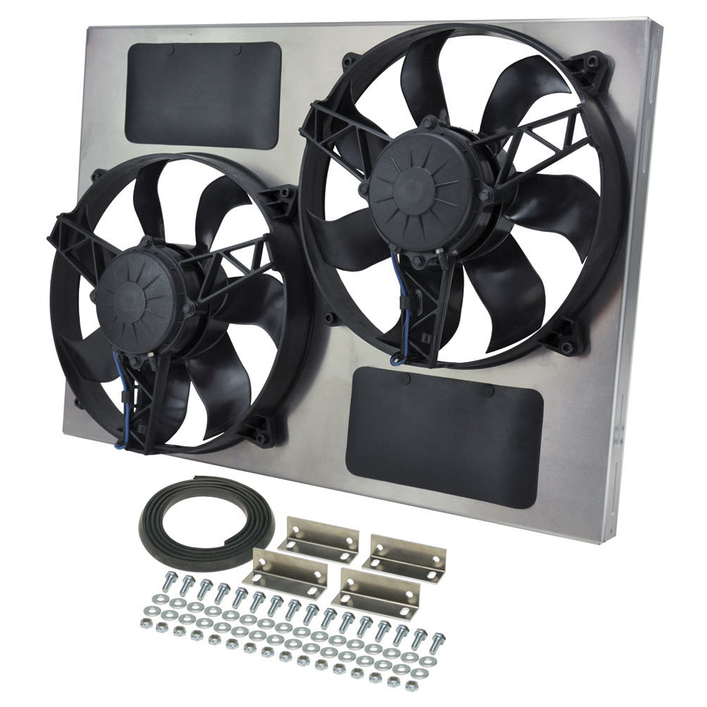 Derale Performance High Output Dual Radiator Fan and Shroud Kits 16833 ...
