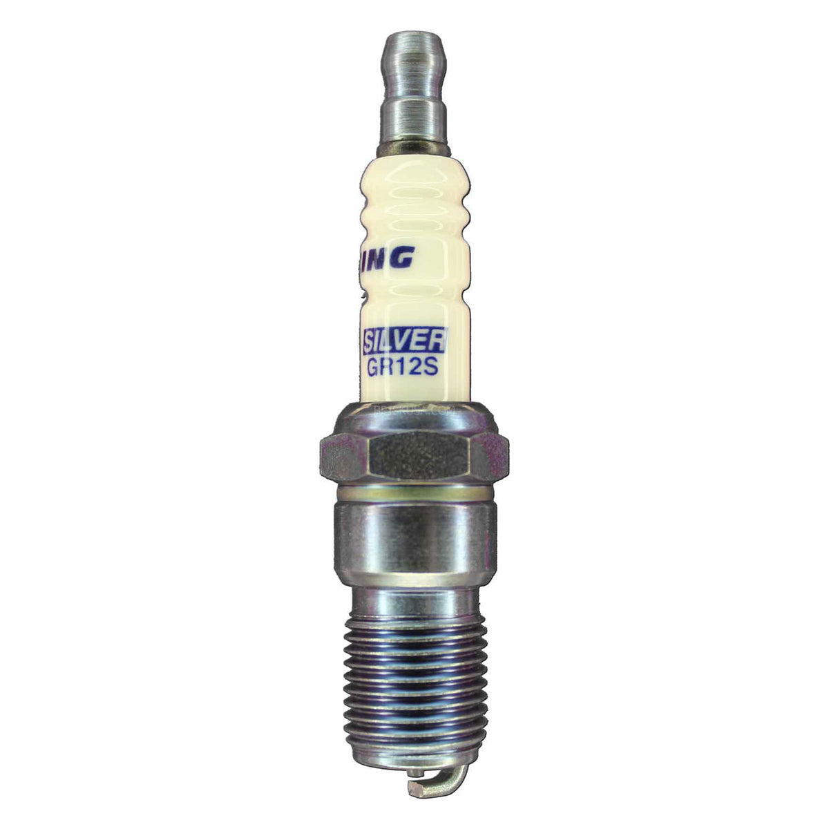 Brisk Silver Racing Spark Plug - 14 mm Thread - 18 mm R - Heat Range 12 - Tapered Seat - Resistor