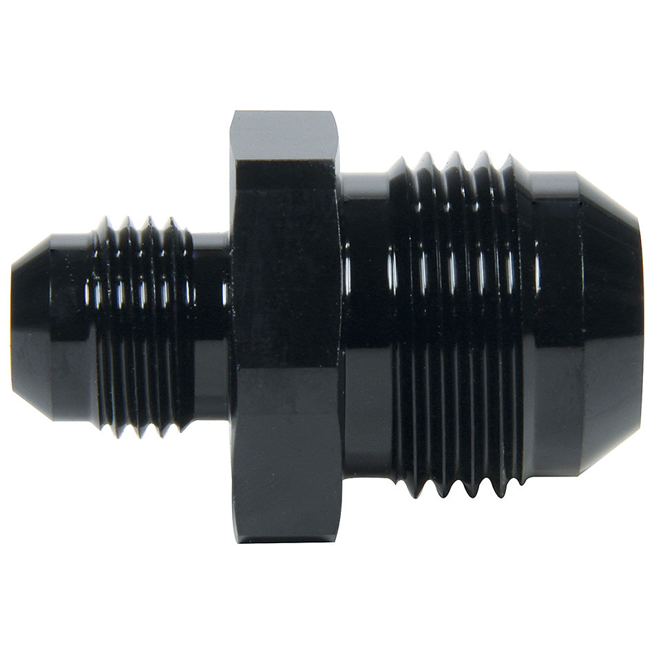 Allstar Performance Straight Adapter - 10 AN Male to 8 AN Male - Aluminum - Black Anodize