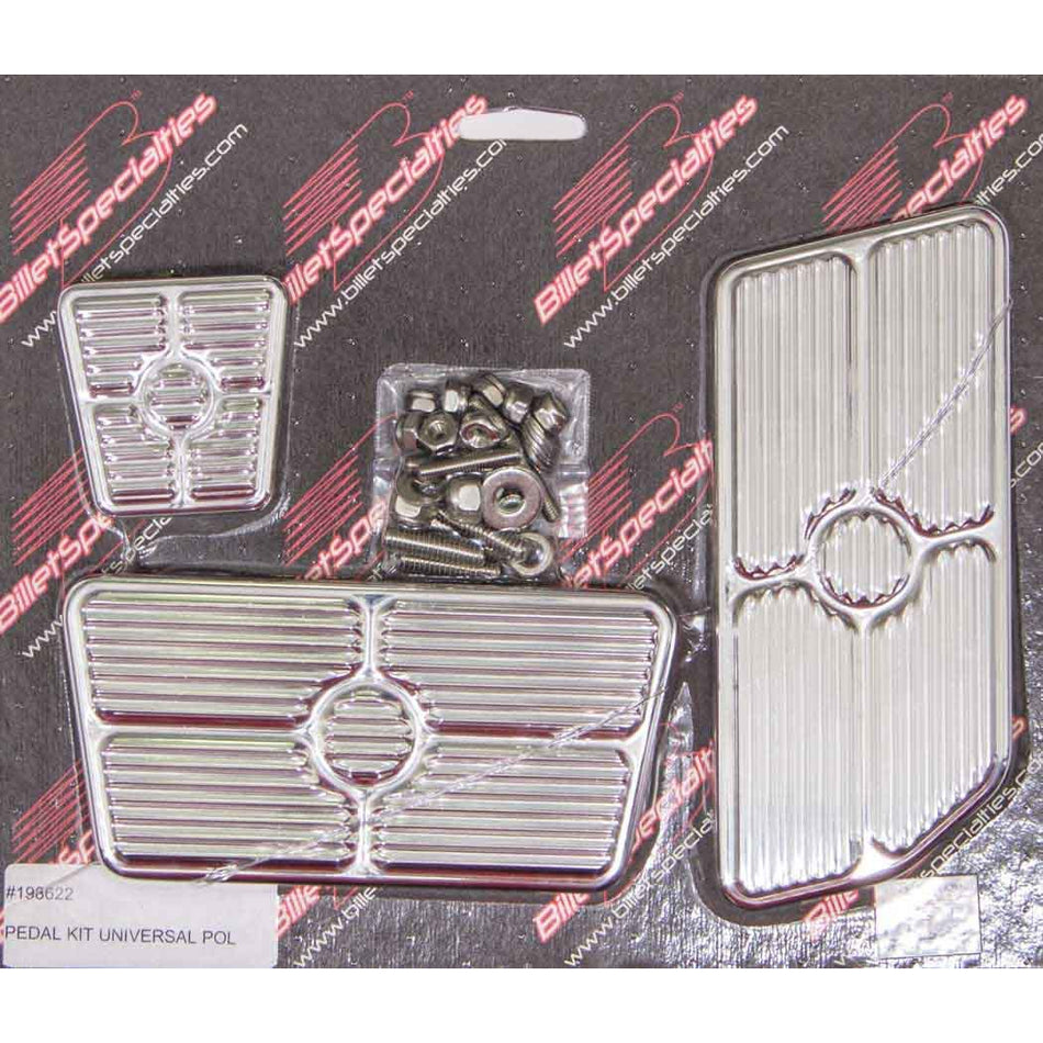 Billet Specialties Universal Pedal Kit - Gas/Brake - Grooved