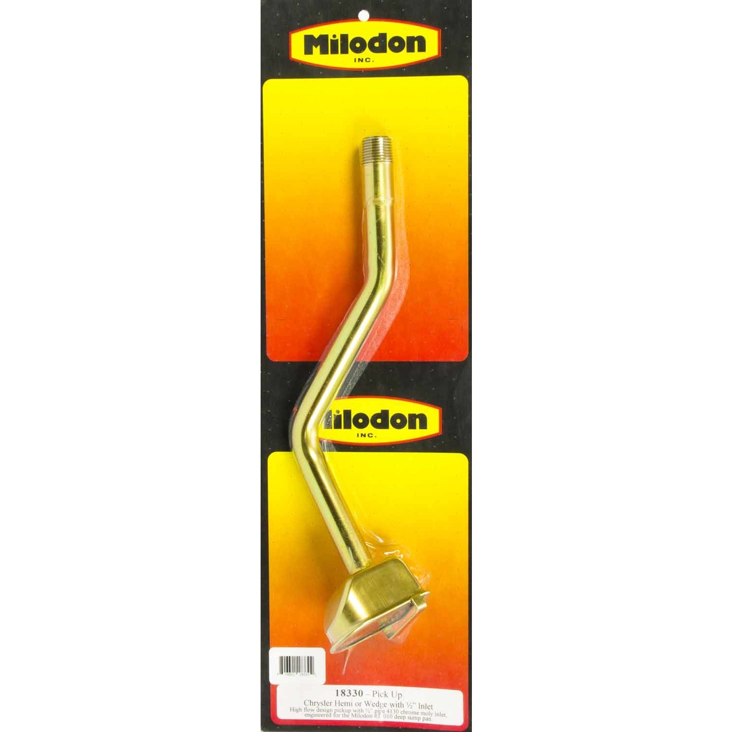 Milodon Street / Strip Screw-In Oil Pump Pickup - 7-3/4 in Deep Pan - Mopar B / RB-Series / 426 Hemi