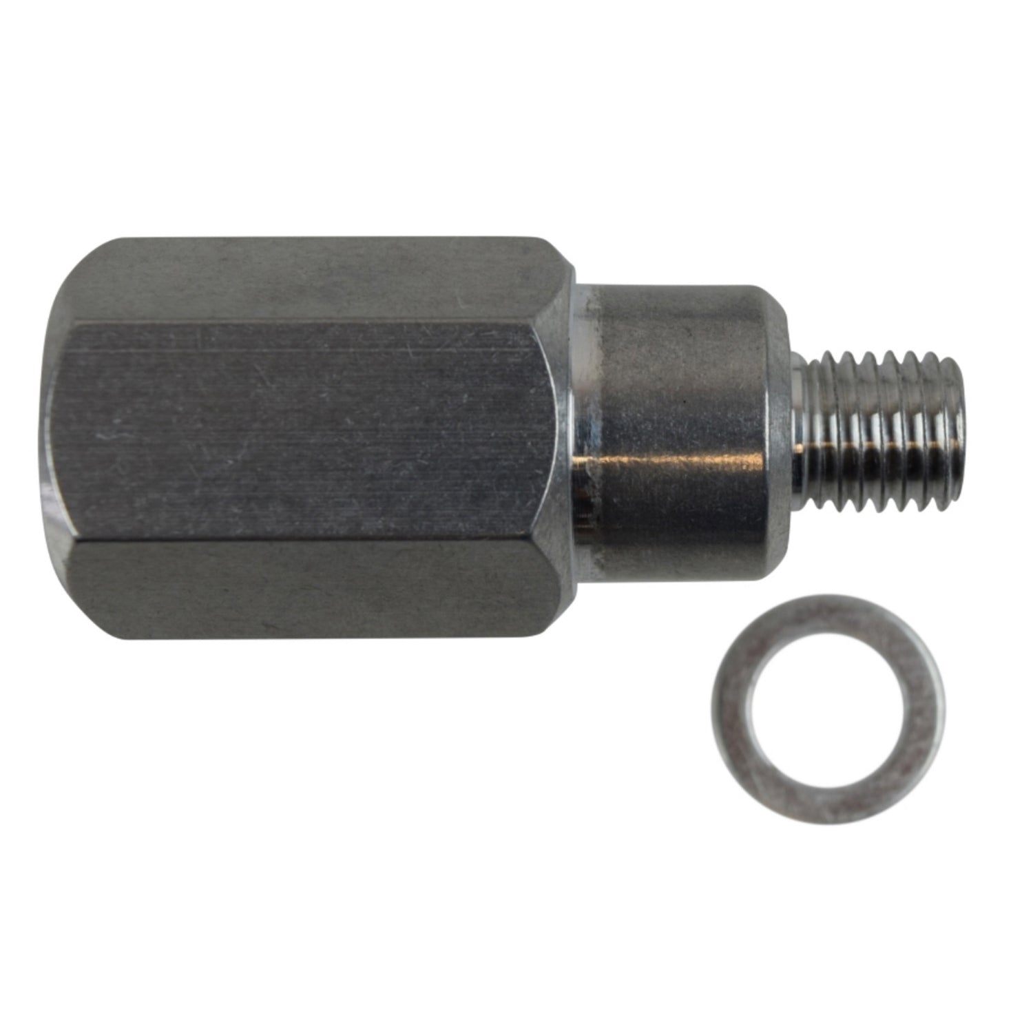 ICT Billet Straight 12 mm x 1.5 in Male to 1/2 in NPT Female Adapter - Coolant Temperature Sensor