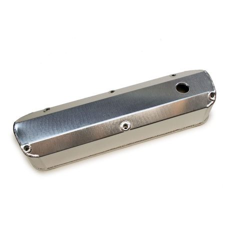 PRW INDUSTRIES Stock Height Valve Covers Baffled Breather Hole Hardware - Aluminum