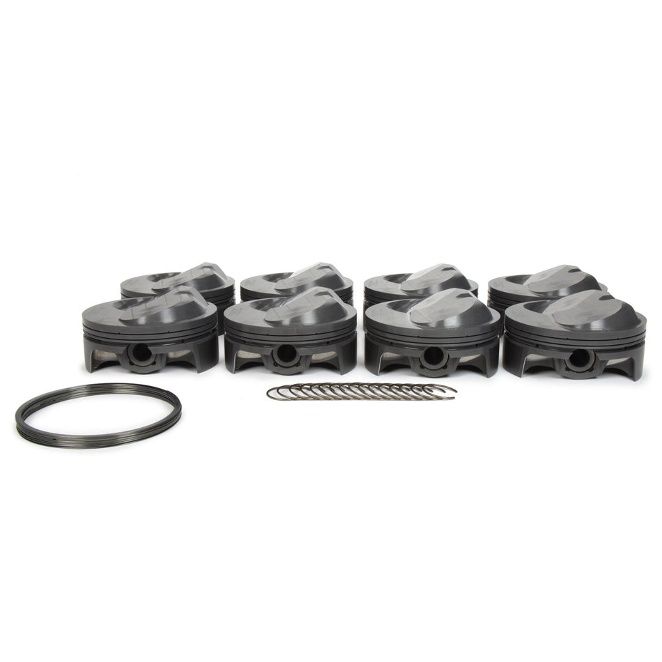 Mahle Elite Sportsman Forged Piston - 4.600 in Bore - 0.043 x 0.043 x 3 mm Ring Grooves - Plus 47.00 cc - Big Block Chevy - Set of 8