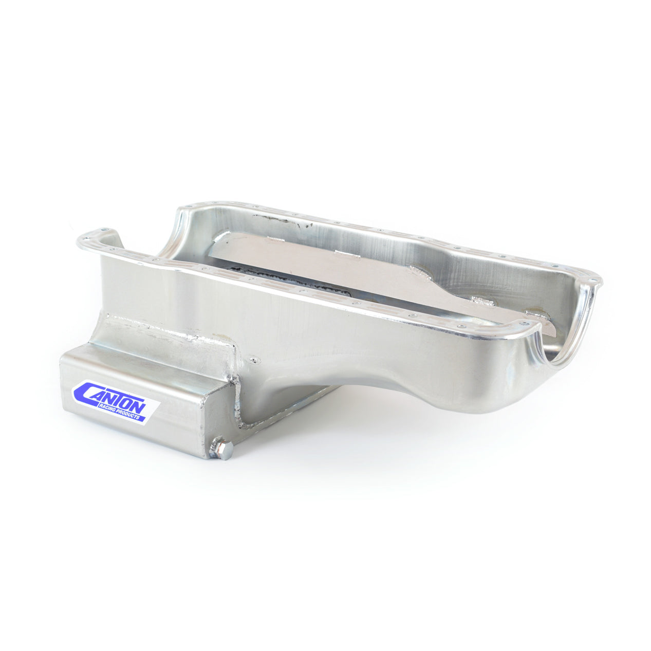 Canton Street / Strip / Road Race Front Sump Oil Pan - 7 Quart - 8 in Deep - Cadmium - Small Block Ford 15-660