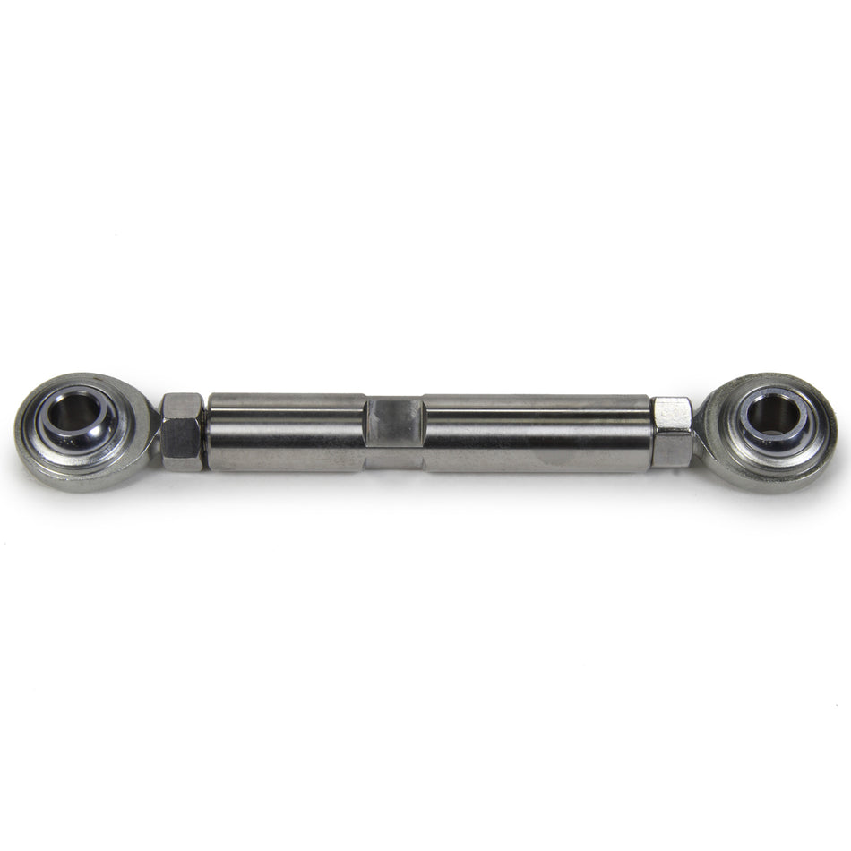 March Performance Adjustment Rod - 3/8" Mounting Hole - Chromoly Rod Ends - Stainless - Polished