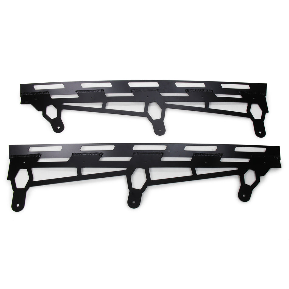 Five Star 2019 Late Model Spoiler Replacement Brackets - 70 Degree - Black - 2-Piece