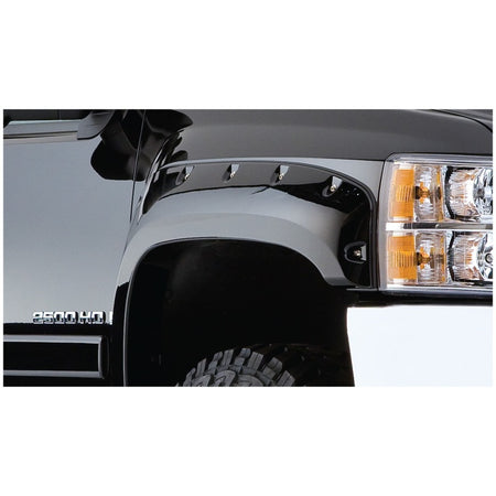 Bushwacker Pocket Style Front / Rear Fender Flare - 2 in Wide - Black - GM Fullsize Truck 2007-14