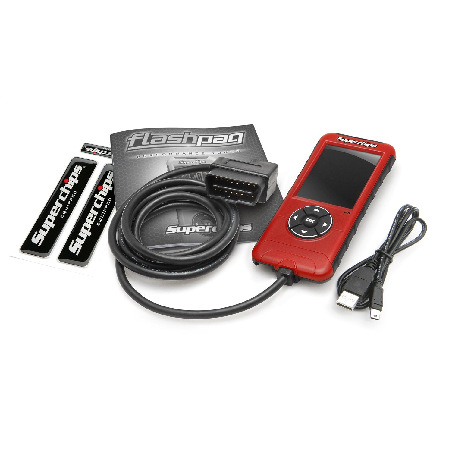 Superchips Flashpaq F5 Engine Tuner - Ford/GM/Dodge