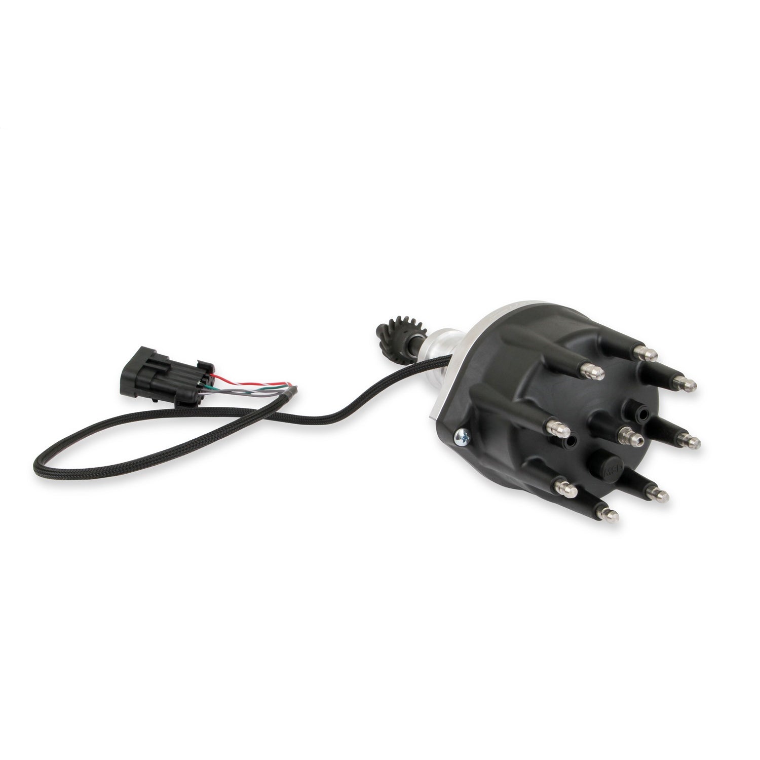 Holley EFI Dual Sync Distributor - Hall Effect - HEI Style Terminal - Clear - Small Block Ford