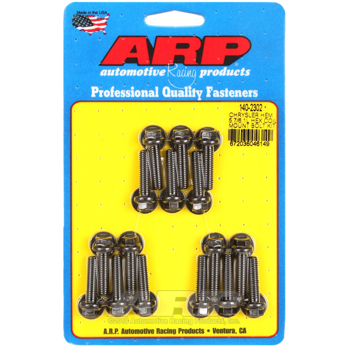 ARP Hex Head Coil Bracket Bolt Kit Chromoly Black Oxide Mopar Modular Hemi - Kit