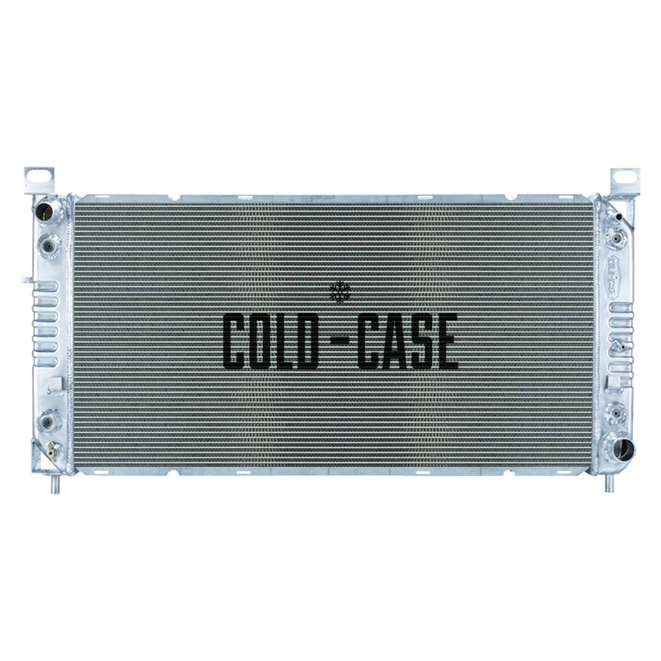 Cold-Case Radiators Radiator - Driver Side Inlet - Passenger Side Outlet - Aluminum - Polished - Automatic - Oil Cooler