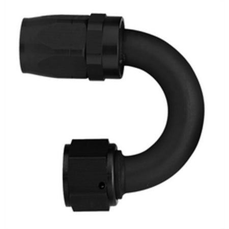 Aeroquip Black Reusable Aluminum -08 AN 180 Swivel Hose End