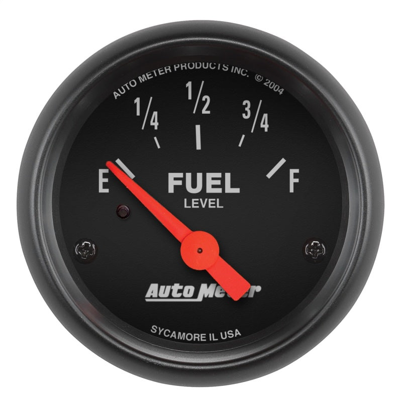 Auto Meter Z-Series Fuel Level Gauge 0-30 ohm Electric Analog - Short Sweep