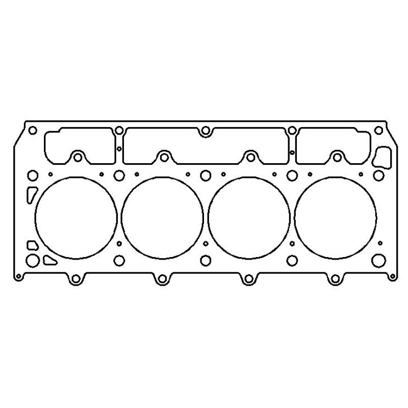 Cometic 4.150" Bore Head Gasket 0.040" Thickness Passenger Side Multi-Layered Steel - 6-Bolt Head