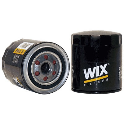Wix Canister Oil Filter - Screw-On - 4.338 in Tall - 3/4-16 in Thread - 21 Micron - Black