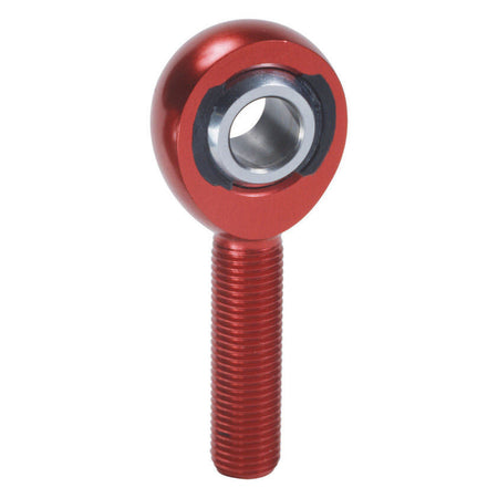 QA1 AM Series Rod End - 1/2" Bore - 1/2-20" LH Male Thread - Aluminum - Red Anodize