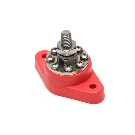 Painless 8 Point Distribution Block-Red