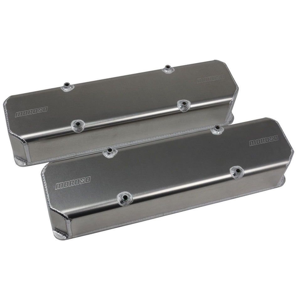 Moroso Tall Moroso Logo Valve Cover - 10/13 Degree Heads - Small Block Chevy (Pair)