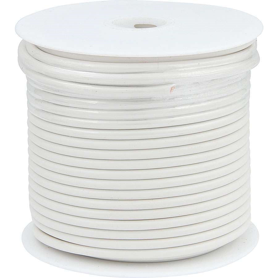 Allstar Performance Primary Wire - White - 75' Spool - 10AWG