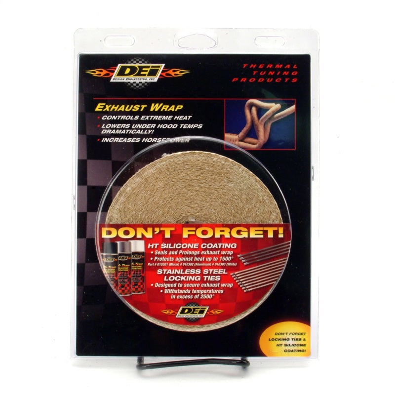 DEI Exhaust Wrap - 1" Wide - 50 ft Roll - Tan