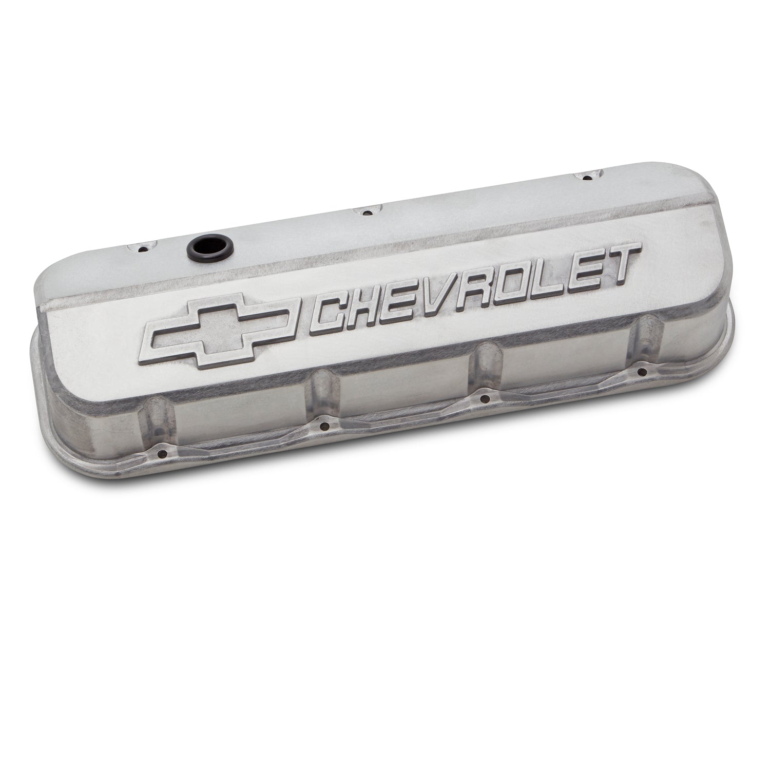 Proform Slant-Edge Tall Valve Cover - Baffled - Breather Hole - Raised Chevrolet Logo - Big Block Chevy (Pair)
