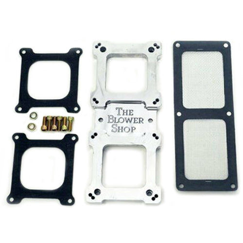 The Blower Shop Billet Dual Carb Adapter - Holley 4150 - 8-5/8"