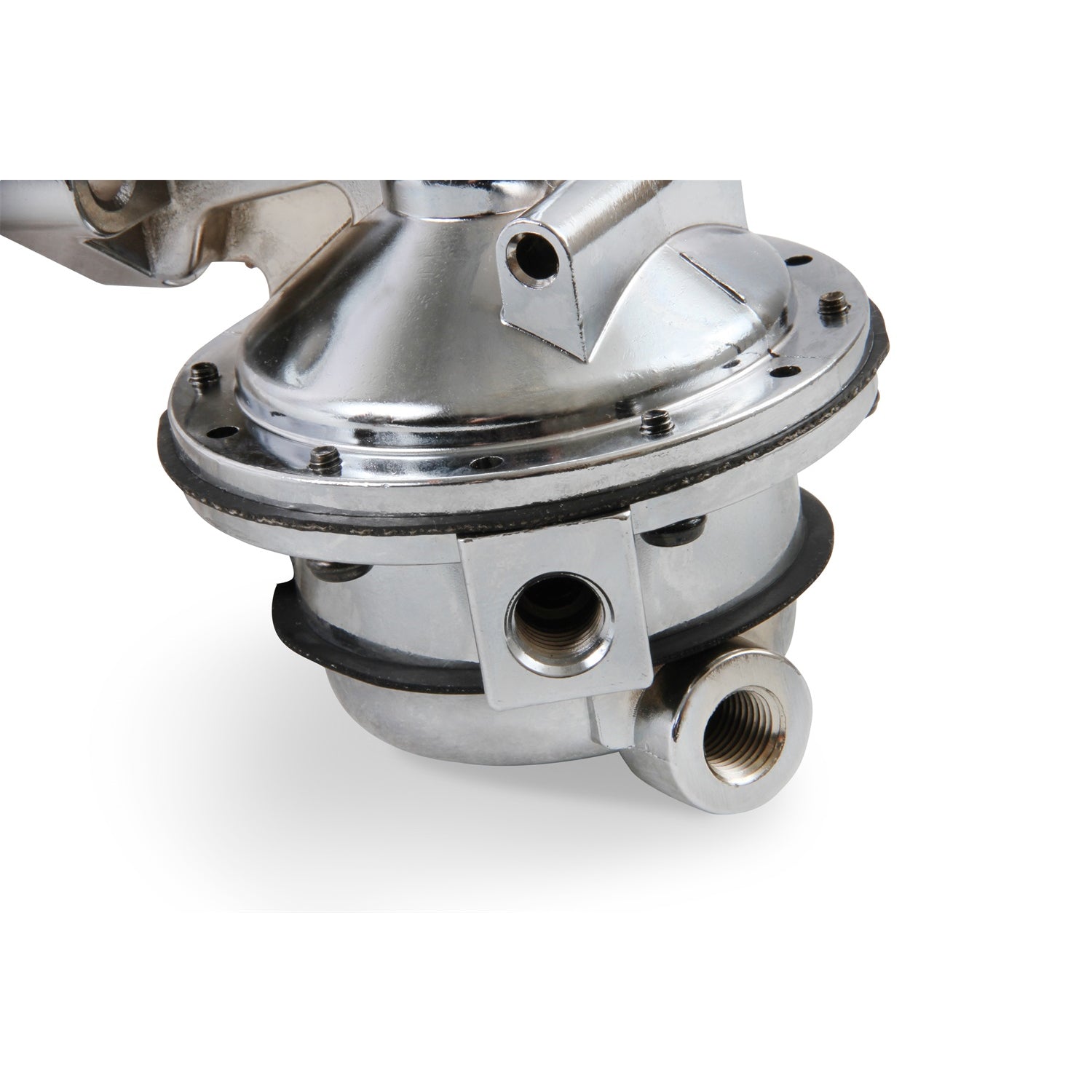 Holley Mechanical Fuel Pump - 110 gph - 6.5-8 psi - 1/4 in NPT Female Inlet / Outlet - Polished - Gas - Ford FE-Series