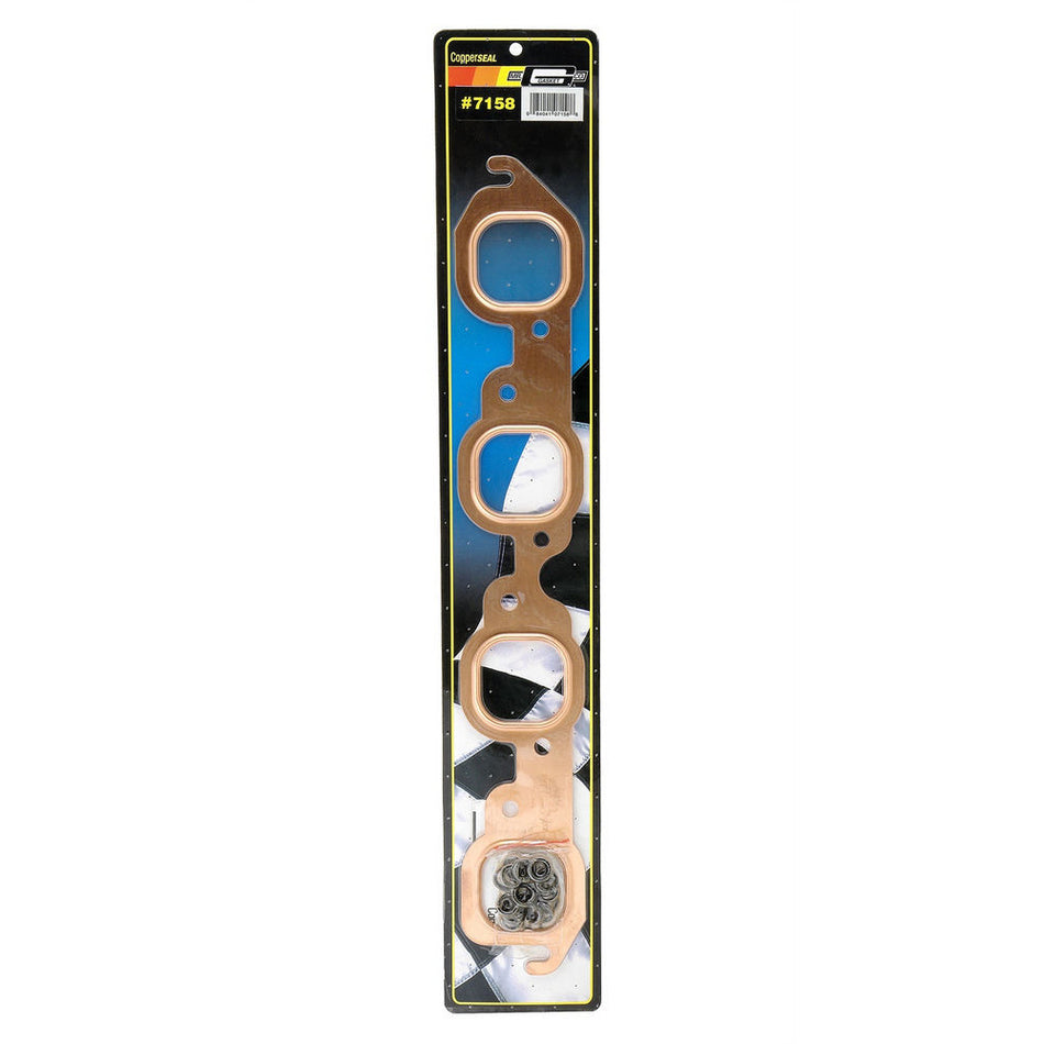 Mr. Gasket Copperseal Exhaust Gasket Set - Port Dimensions: Width: 1.85 in. x Height: 1.90 in.