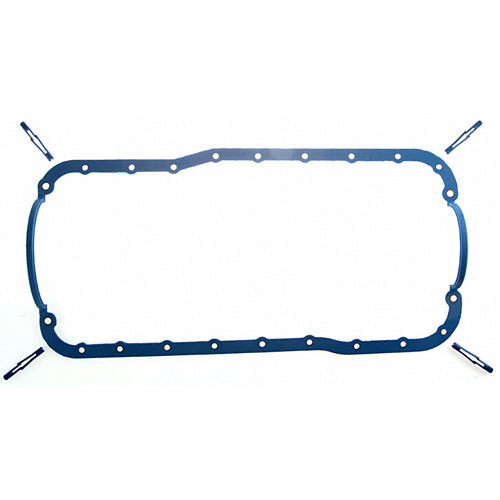 Fel-Pro 1-Piece Oil Pan Gasket - Steel Core Silicone Rubber - Small Block Ford OS30214T