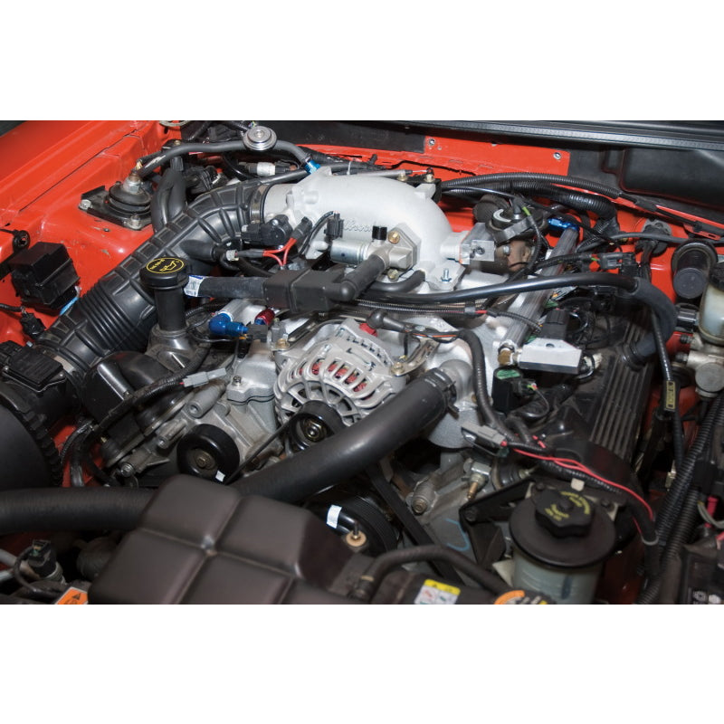 Edelbrock Throttle Body Intake Elbow - Black Powder Coated