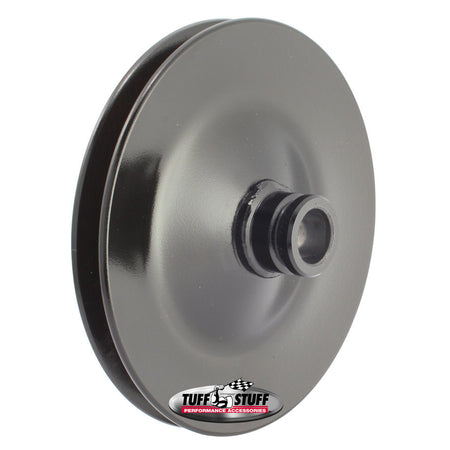 Tuff-Stuff V-Belt Power Steering Pulley - 1 Groove - Press-On - 5.800 in Diameter - Black - Tuff Stuff Saginaw Style Pumps