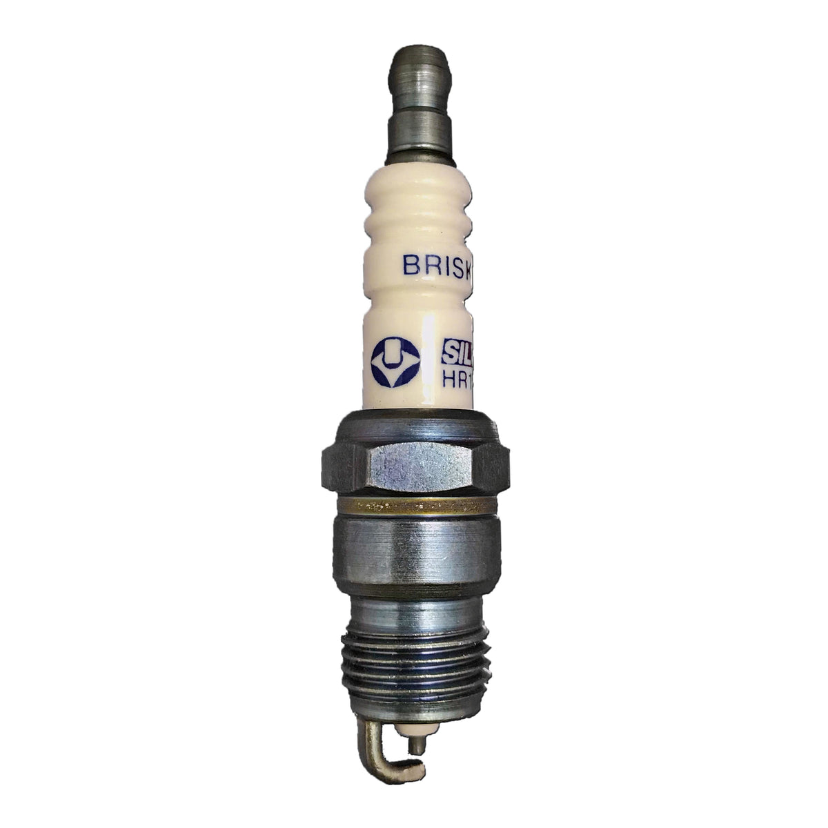 Brisk Silver Racing Spark Plug - 14 mm Thread - 12.7 mm R - Heat Range 15 - Tapered Seat - Resistor