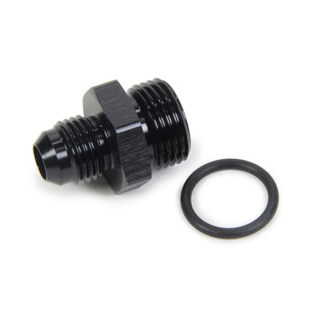 Triple X Race Co. Adapter Fitting Straight 4 AN Male to 8 AN Male O-Ring Aluminum - Black Anodize