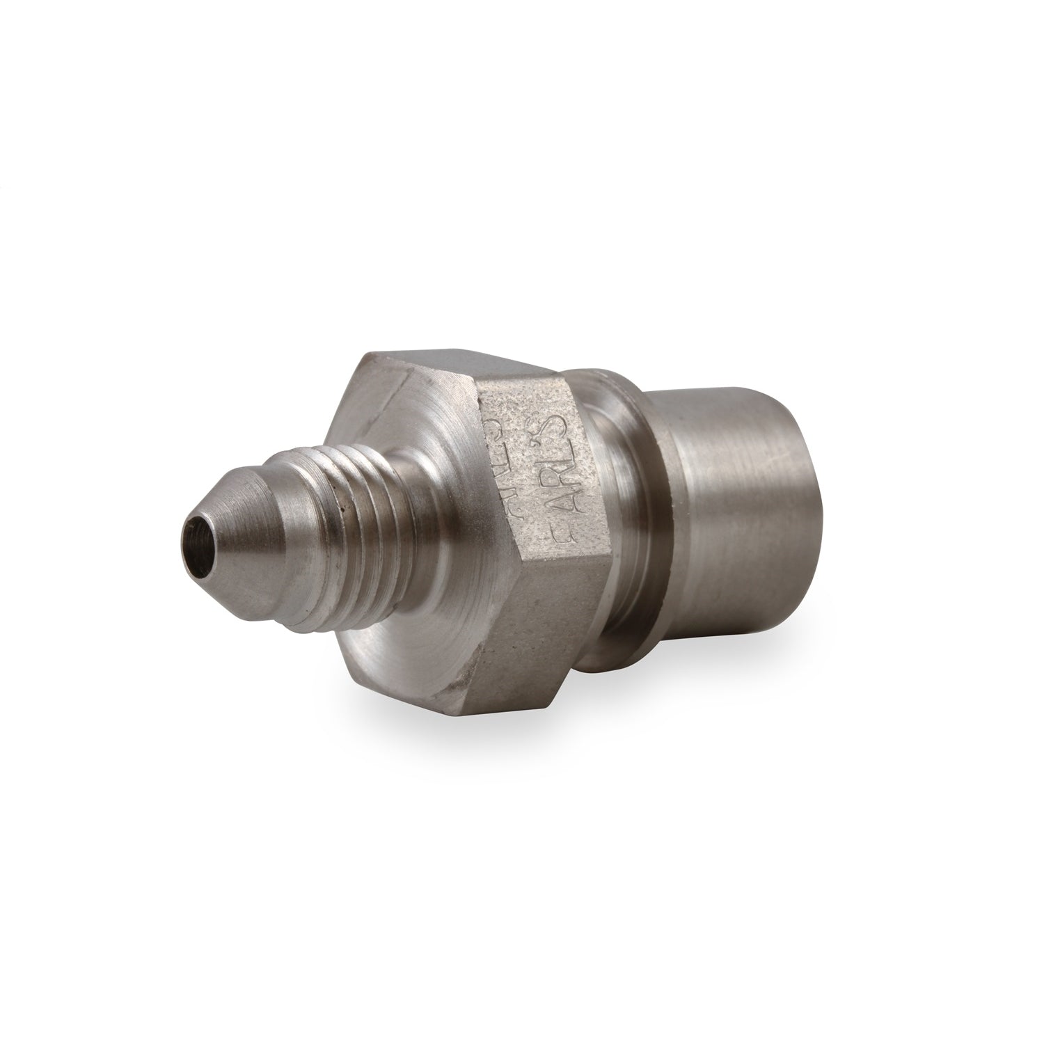 Earl's Steel Tubing Adapter -03 AN to 3/8-24 x 1.0 Female Inverted Flare