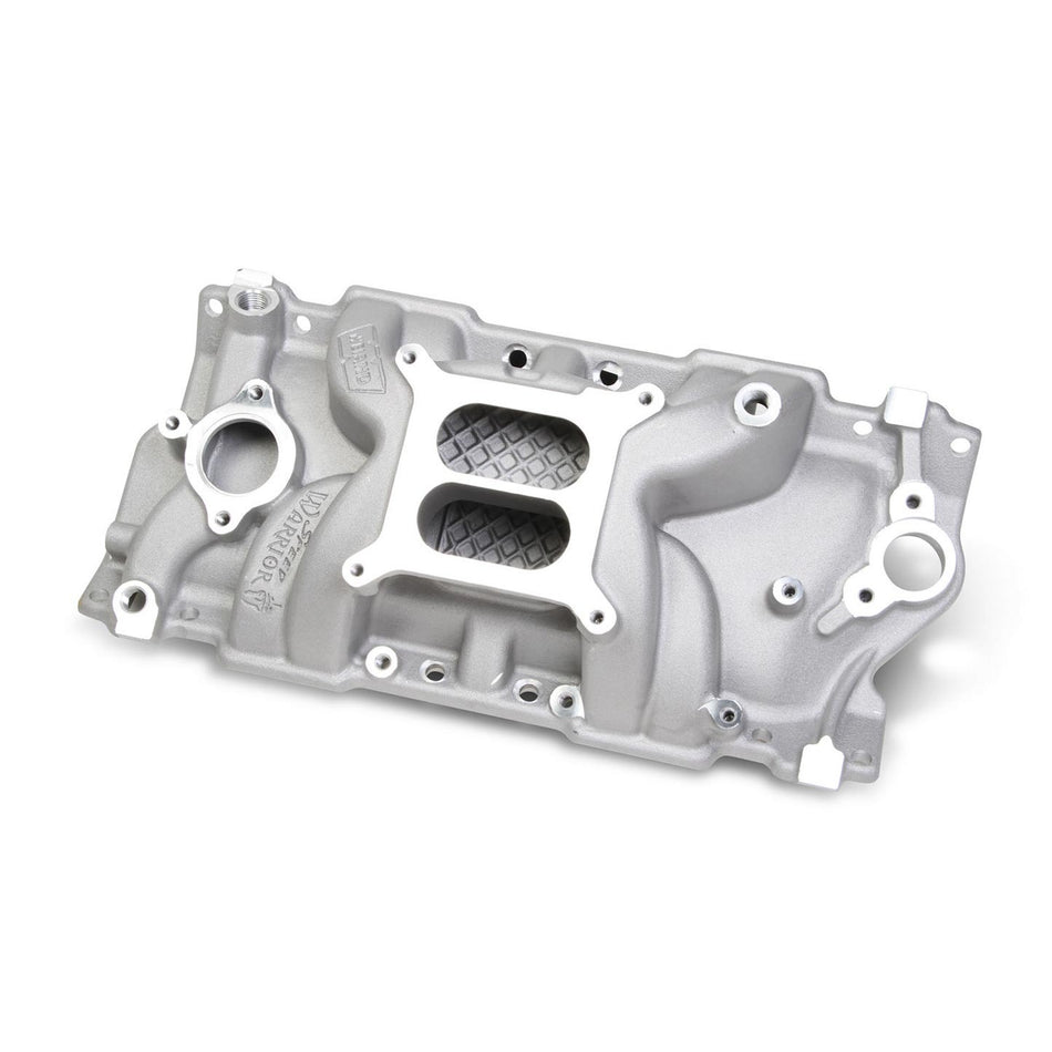 Weiand Street Warrior Square Bore Dual Plane Intake Manifold - Small Block Chevy 8170