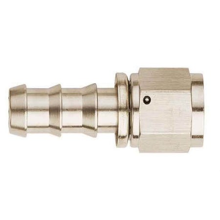 Aeroquip Aluminum -06 AN SOCKETLESS™ Straight Hose End - Nickel Plated