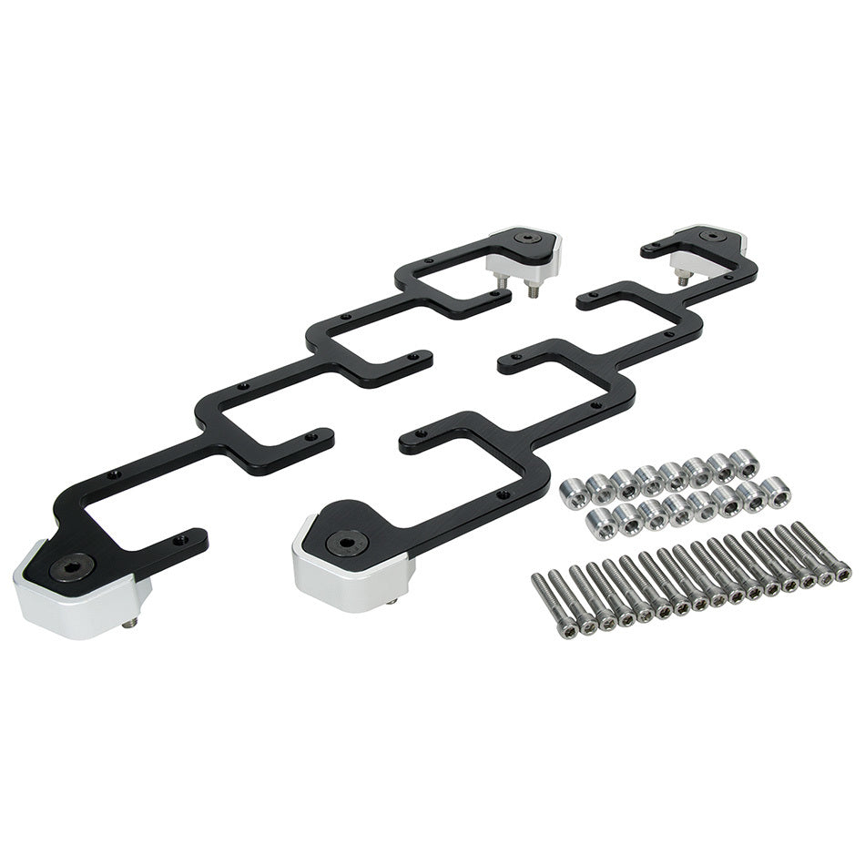 Allstar Performance Ignition Coil Bracket - Coil Pack Style - Aluminum - Black Anodize - Remote Mount - D580 - GM LS-Series (Pair)