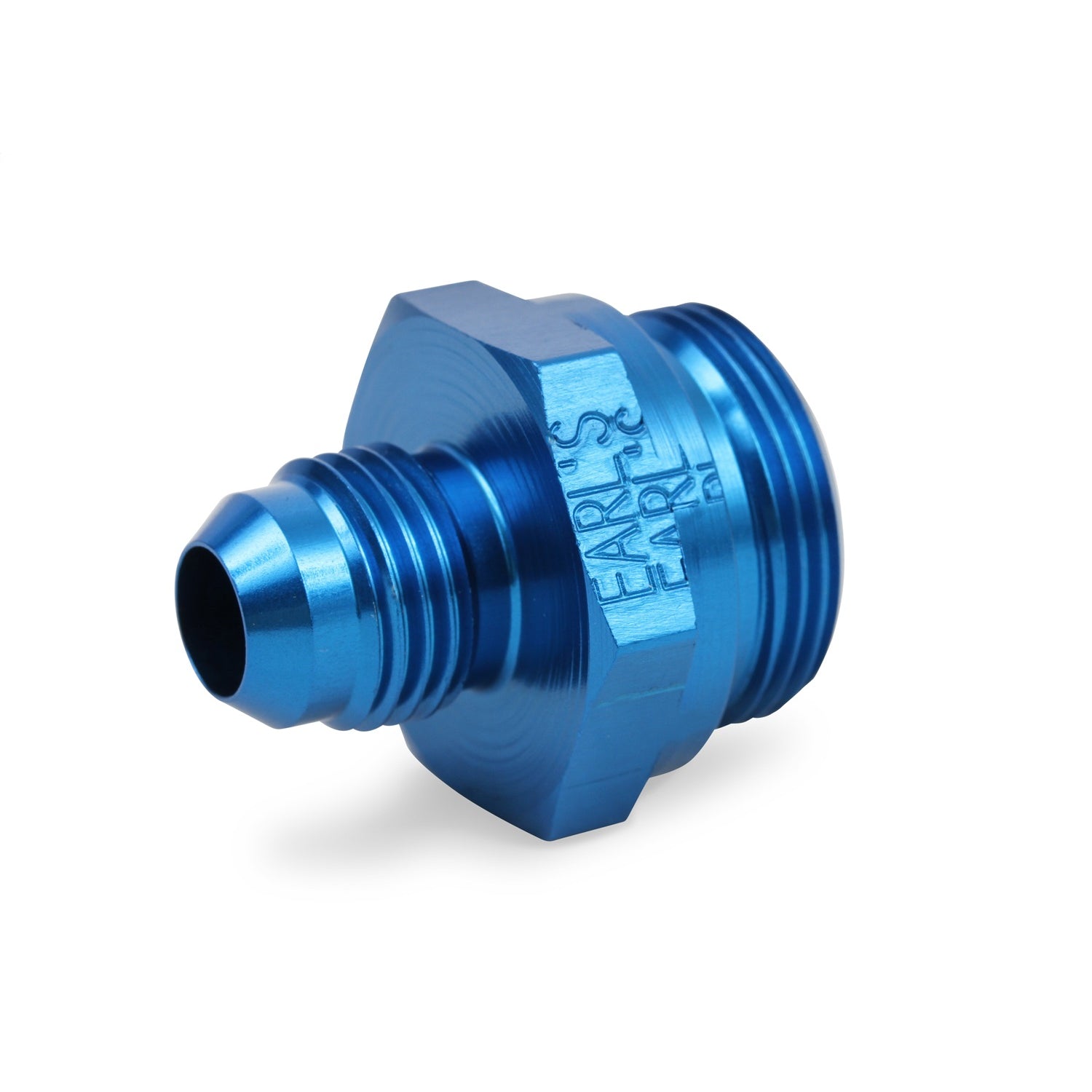 Earl's Aluminum Dual Feed Holley (Short) Carburetor Adapter -06 AN to 7/8-20 Carb. Thread