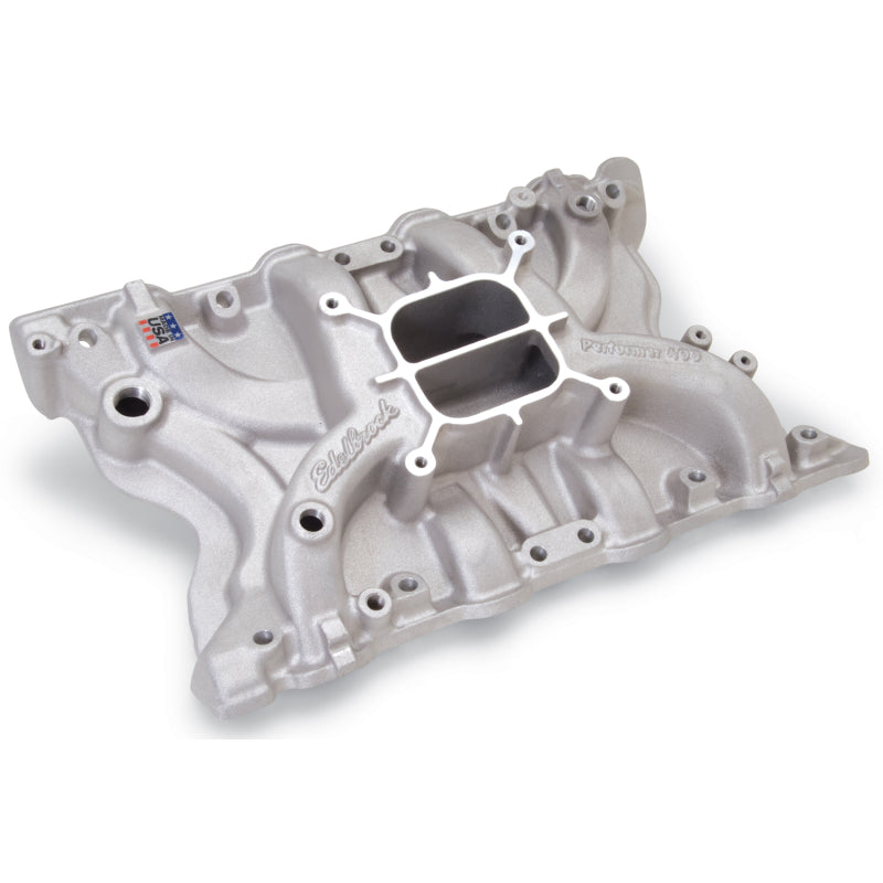 Edelbrock Performer 400 Intake Manifold - Cast Finish