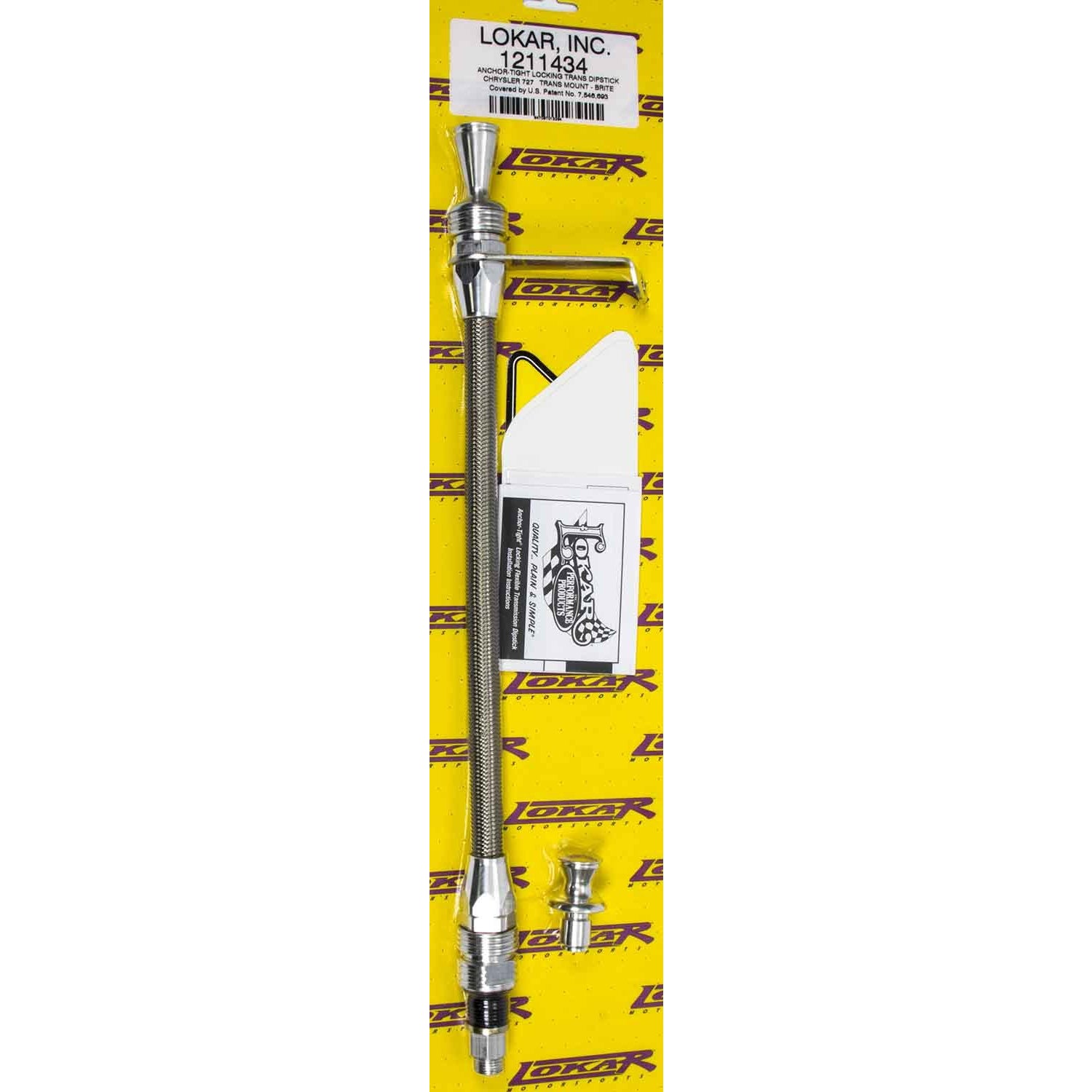 Lokar Anchor-Tight Locking Flexible Transmission Dipstick - Chrysler 727