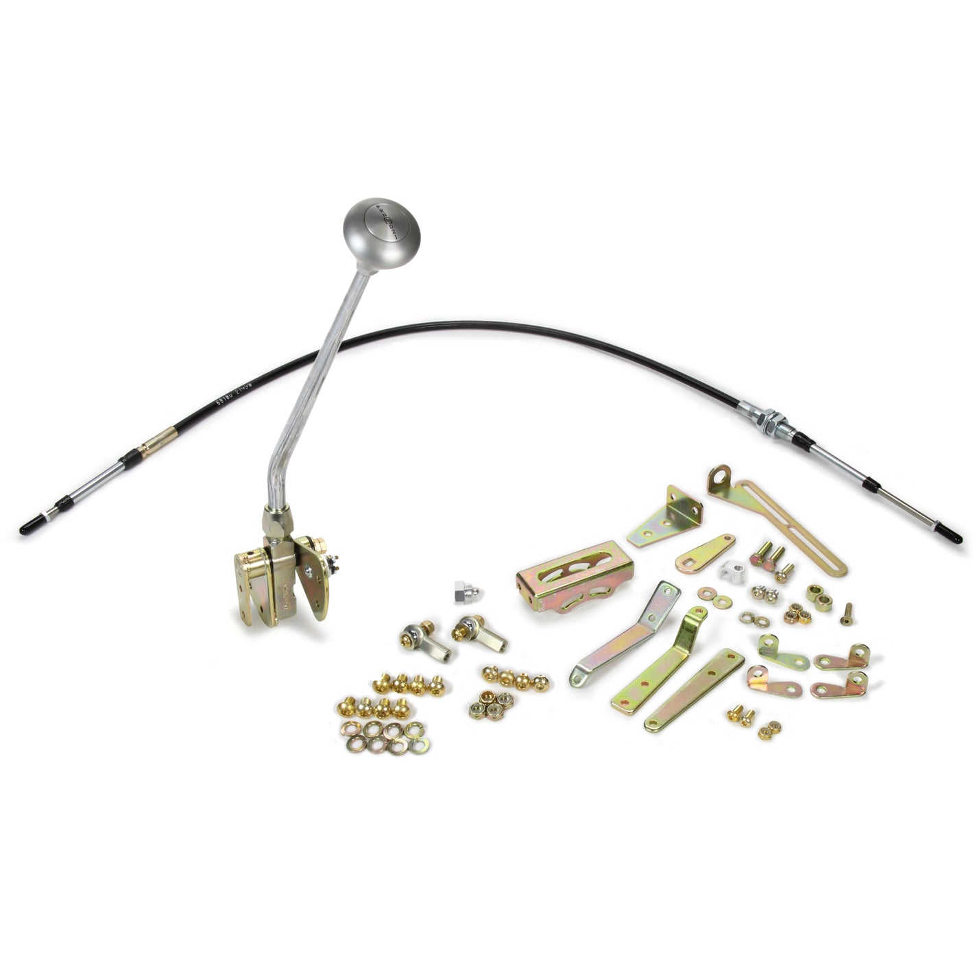 Lokar Automatic Shifter - Cable Operated - 16" Stick - Mushroom Knob - 700R4