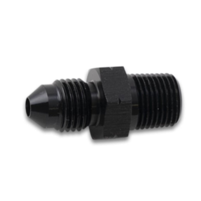 Vibrant Performance Straight 6 AN Male to 1/8-28 in BSPT Male Adapter - Black