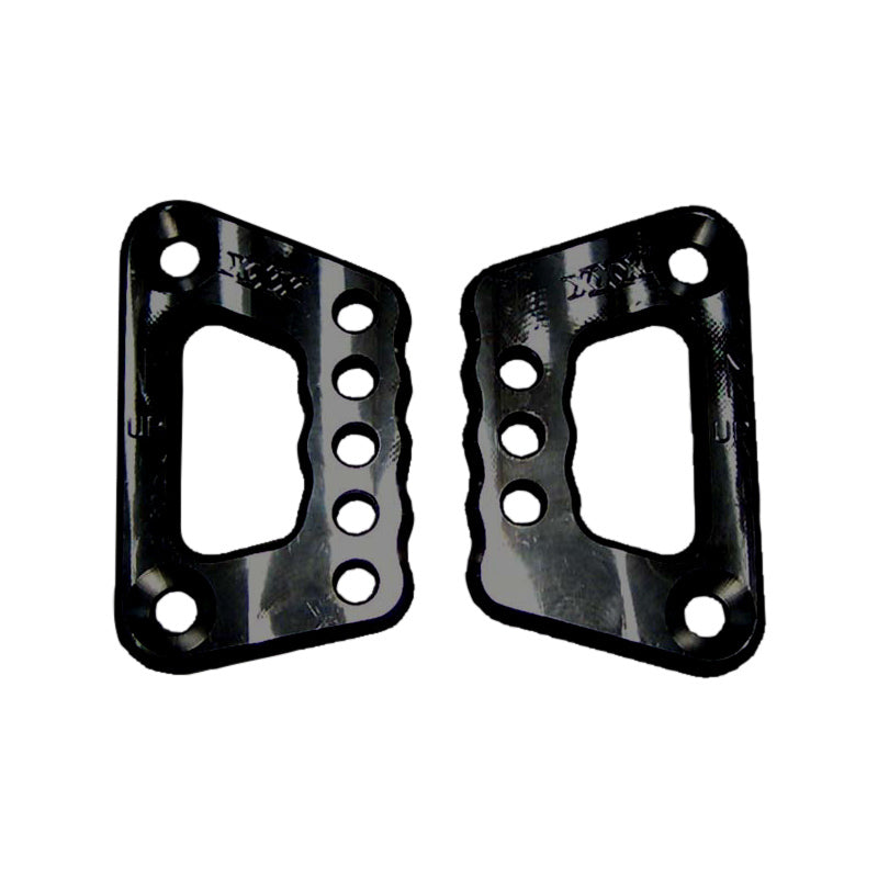 Triple X Billet Aluminum Long Radius Rod Bracket - Black - Long Radius Rod - Triple X Sprint Car (Pair)