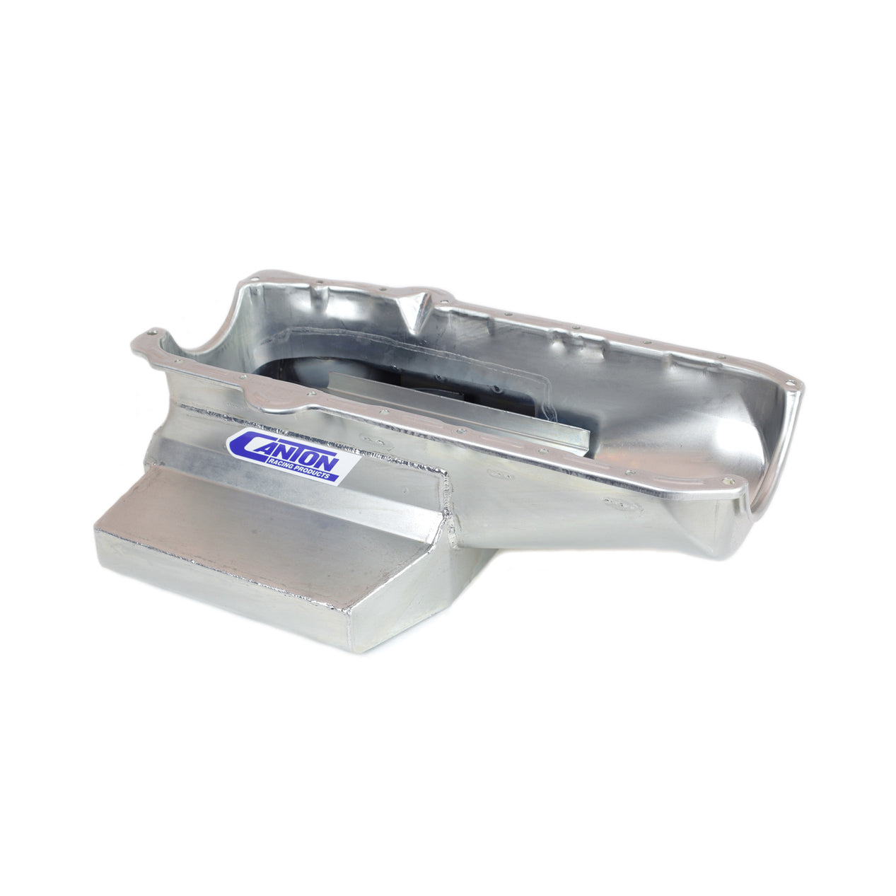 Canton Competition Series Circle Track Wet Sump Oil Pan - SB Chevy - 7" Depth - Pre-80 Block w/ LH Dipstick