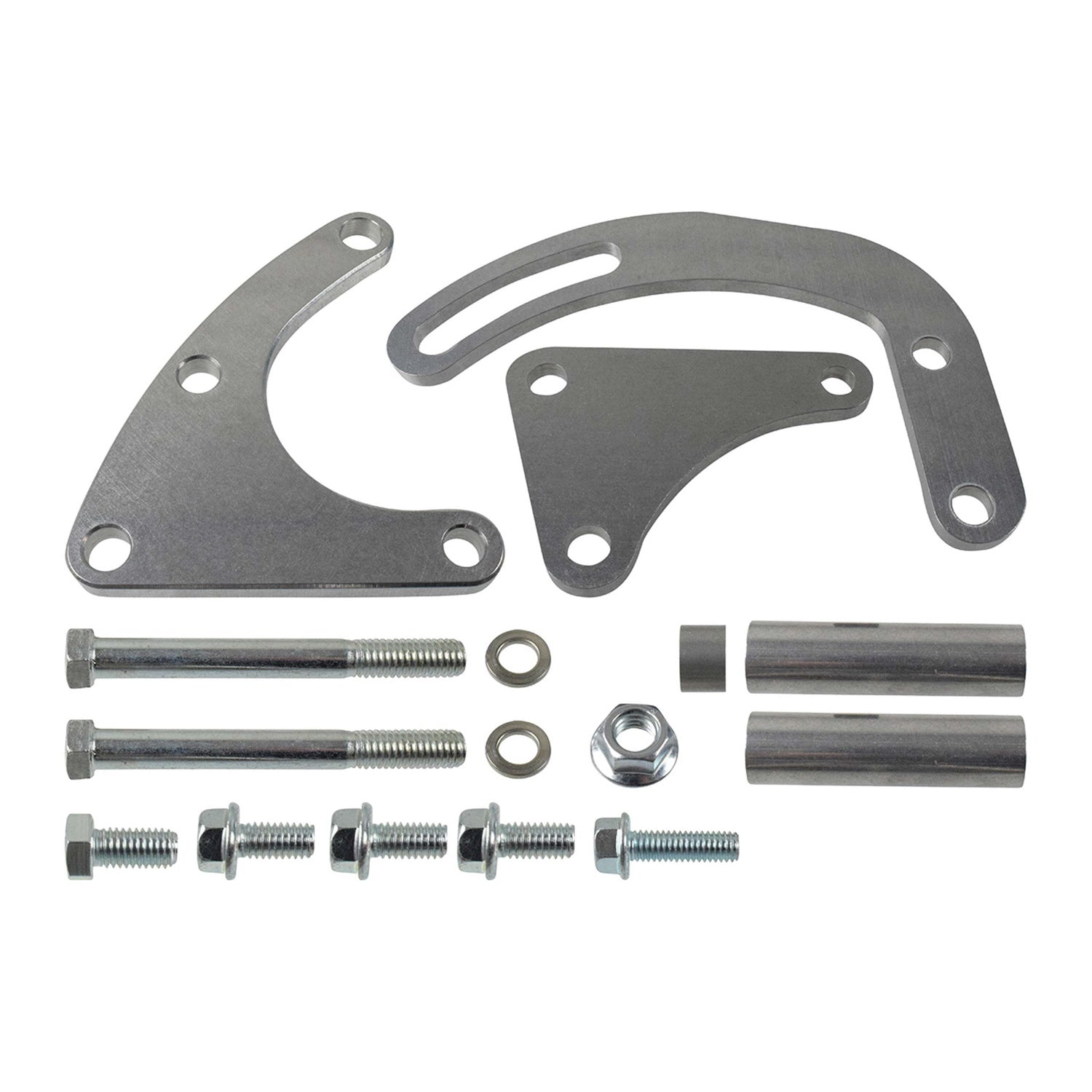 ICT Billet Power Steering Pump Bracket - Block Mount - Aluminum - Electric Water Pump - Big Block Chevy