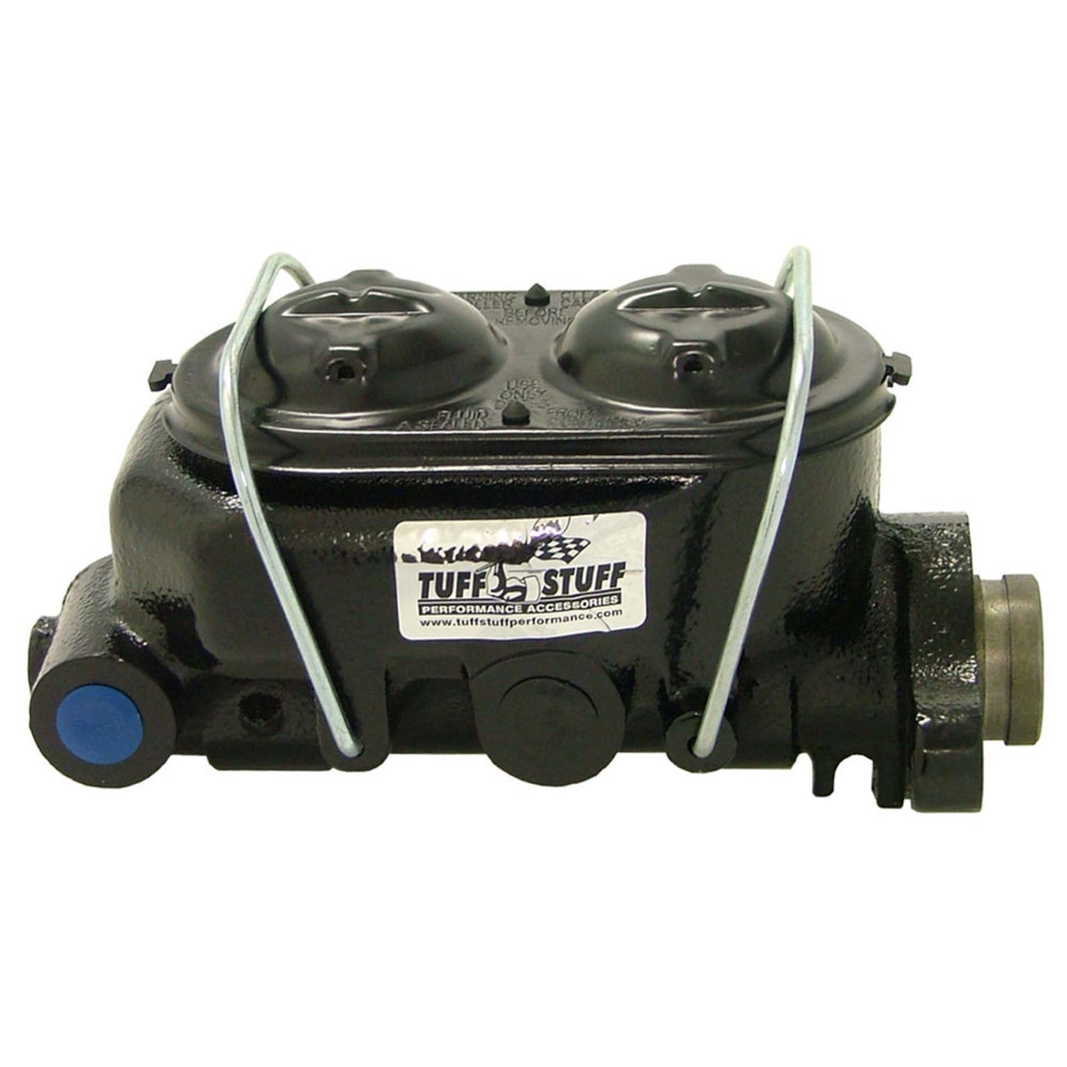 Tuff Stuff Master Cylinder - Dual Reservoir - 1 1/8" Bore - 3-1/4" Mount - Black