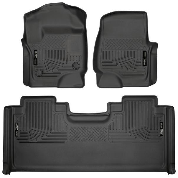 Husky Liners WeatherBeater Front / 2nd Row Floor Liner - Black / Textured
